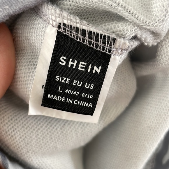 Shein Gray on Gray Camouflage Drawstring Elastic Waist shorts | L 8/10 - Picture 3 of 7